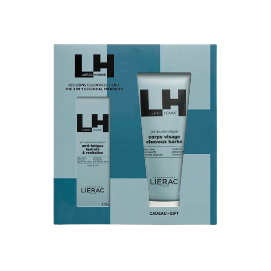 Lierac Homme Set Gel Hidratante Energizante 50ml + Gel De Ducha 200ml
